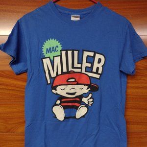 Mac Miller Blue T Shirt Thumbs Up Dope Kid Logo Men's Sz. Small 2012 Tour Eminem